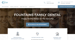 Desktop Screenshot of myfountainsfamilydental.com