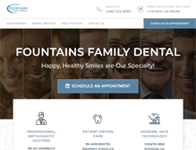 Tablet Screenshot of myfountainsfamilydental.com